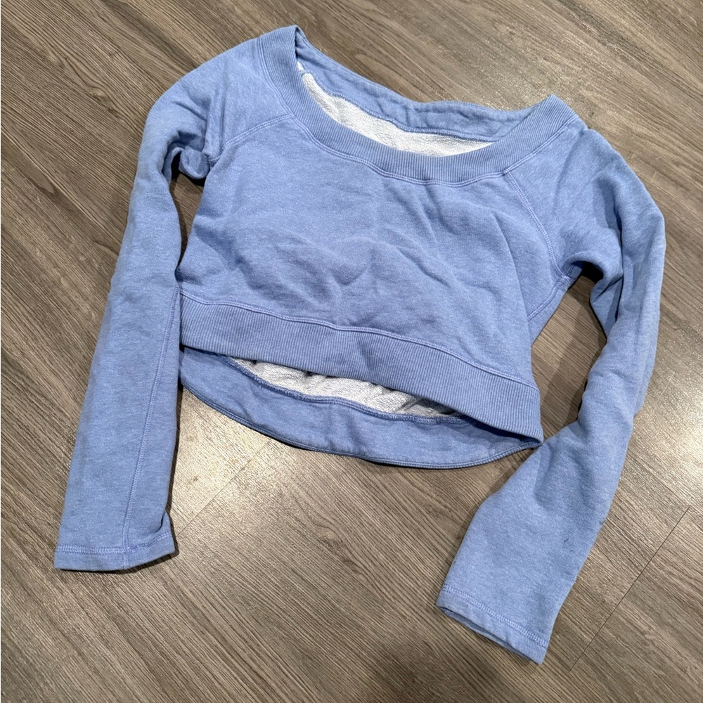 Lululemon Blue Cropped Sweater